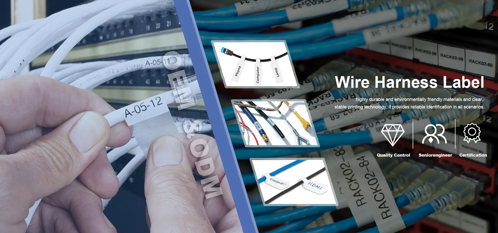 Китайский поставщик этикеток для жгутов проводов