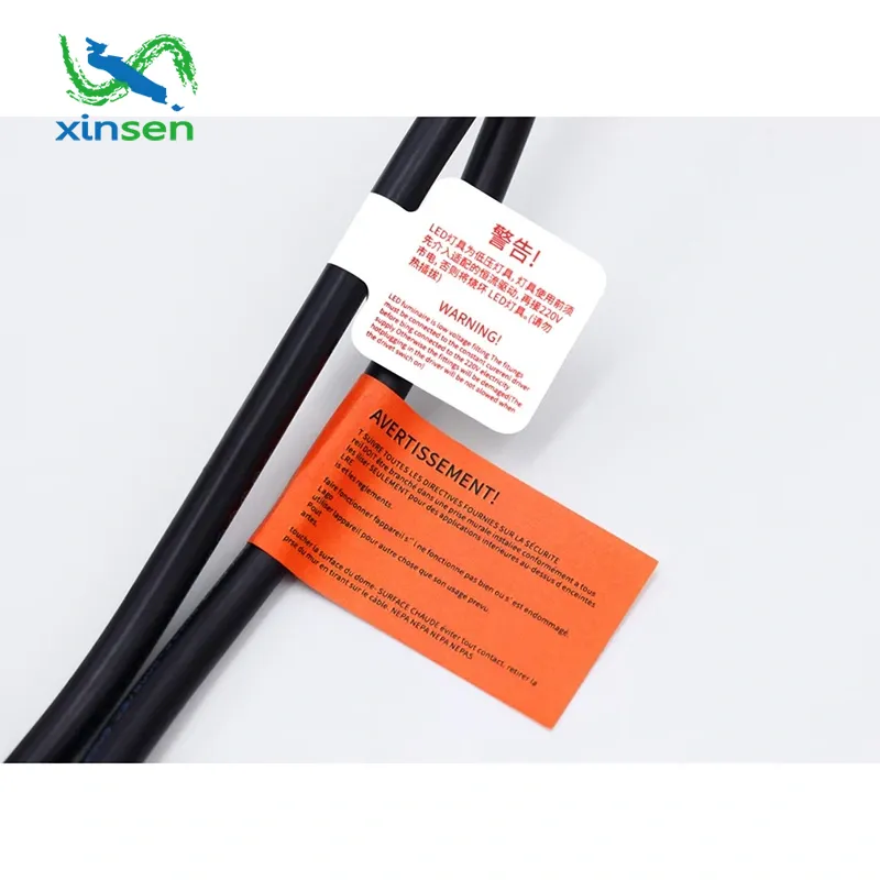 Противоскользящая этикетка на шнуре питания