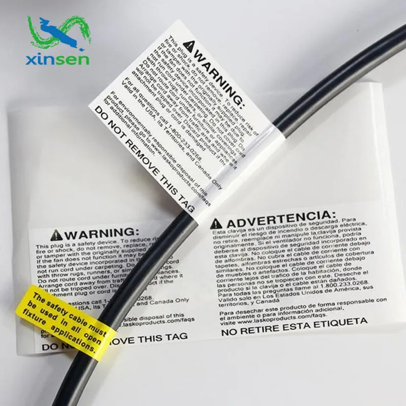 Водонепроницаемая этикетка для бытового кабеля