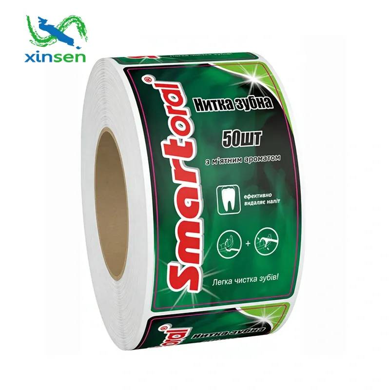 Водонепроницаемая этикетка в тюбике с зубной пастой